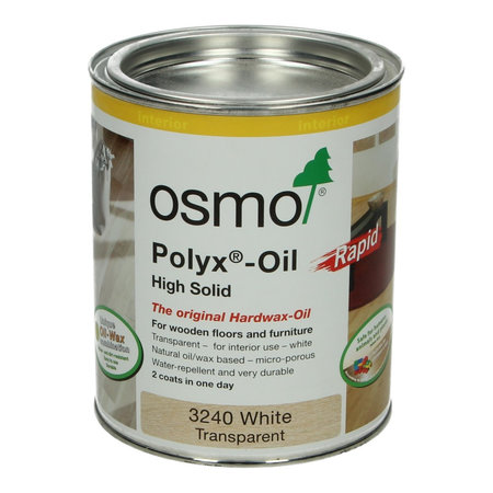 Osmo 3240 Hardwaxoil BLANC Polyx Rapid (Séchage rapide)