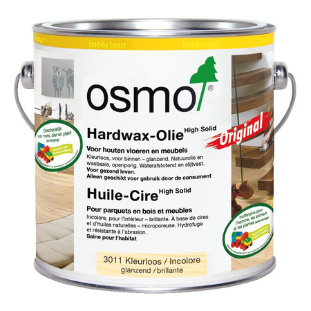 Osmo 3011 Aceite de cera dura incoloro BRILLO