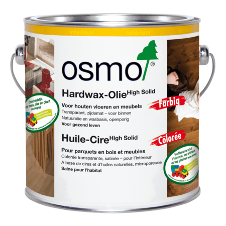 Osmo Huile-cire dure de couleur FARBIG 3040, 3041, 3044 etc.