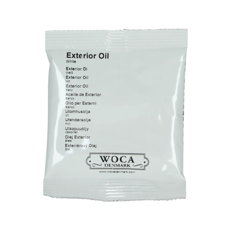 Woca Exterior Oil WHITE for Terrace, Furniture, Log Cabin, etc.