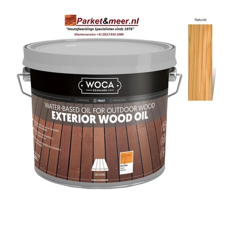 Woca Exterior Oil NATURAL for Terrace, Furniture, Log Cabin, etc.