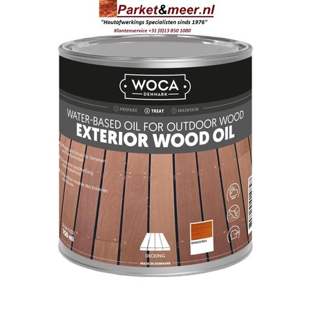 Woca Exterior Oil BANGKIRAI for Terrace, Furniture, Log Cabin etc.