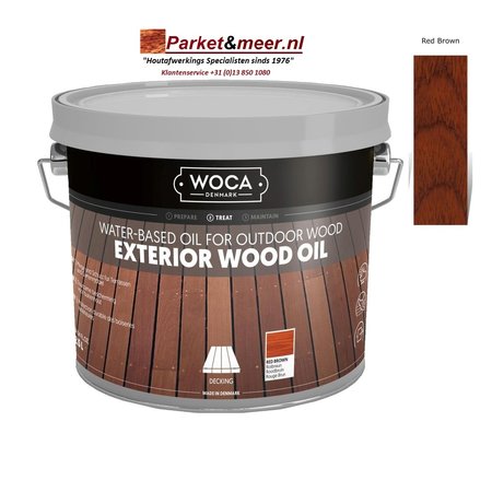 Woca Exterior Oil ROODBRUIN voor Terras,Meubel,Blokhut enz.