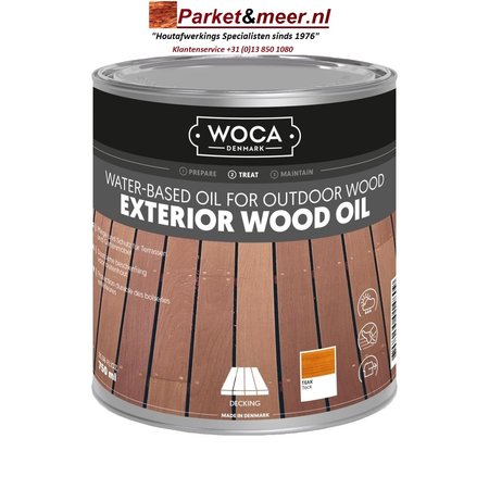 Woca Exterior Oil TEAK for Terrace, Furniture, Log Cabin etc.