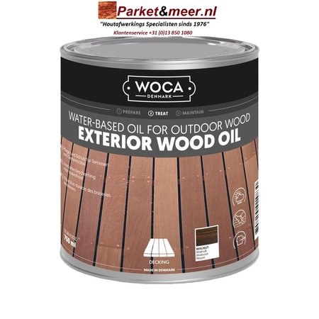 Woca Exterior Oil WALNUT for Terrace, Furniture, Log Cabin, etc.