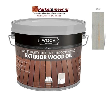 Woca Exterior Oil SILVER for Terrace, Furniture, Log Cabin, etc.