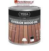 Woca Aceite Exterior NEGRO para Terraza, Muebles, Cabaña de Madera, etc.