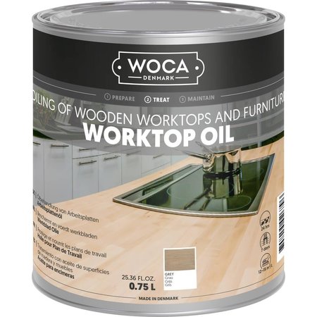 Woca Huile plan de travail (Naturel, Blanc, Gris ou Noir)