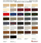 Tisa-Line Soudal Silicone Sealant by Color - Color Chart -