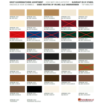 Soudal Silicone sealant on color - COLOR CHART-