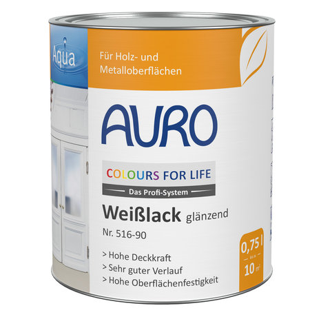 Auro 516-90 Opaque Gloss Varnish WHITE