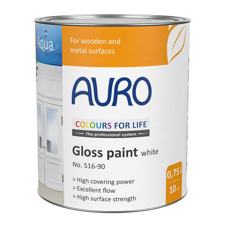 Auro 516-90 Opaque Gloss Varnish WHITE