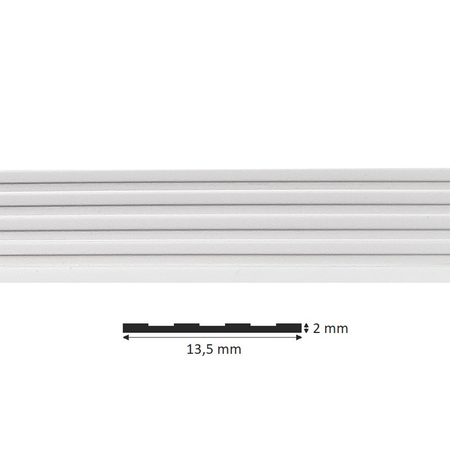 Tisa-Line Anti Slip Strip Rubber (White)