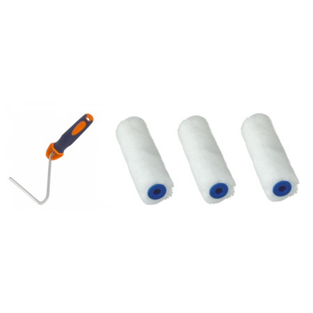 Tisa-Line Paint roller 3 Mini paint rollers for paint and oil etc. incl bracket ACTION!