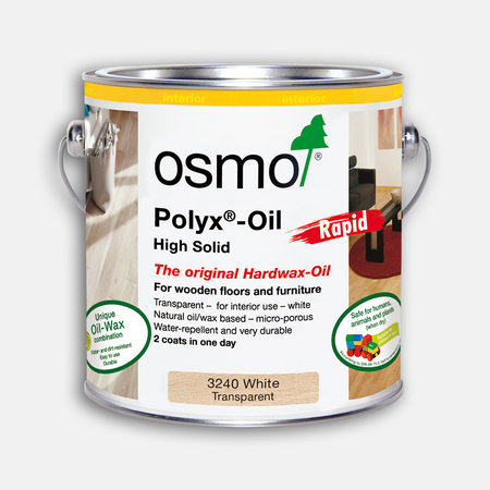 Osmo 3240 Hardwaxoil BLANC Polyx Rapid (Séchage rapide)