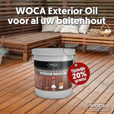 Woca Action d'huile extérieure 3 litres pour terrasse, meubles, cabane en rondins, etc.