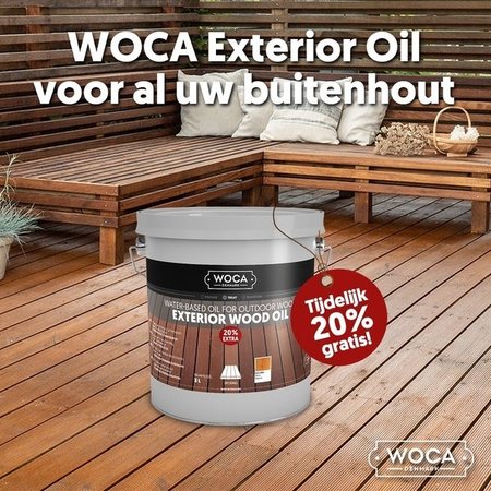 Woca Exterior Oil Action 3 ltr para terraza, muebles, cabañas, etc.