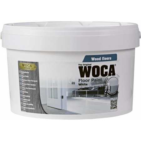 Woca Peinture pour sols / Floorpaint WHITE 2.5 Ltr