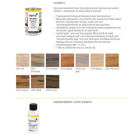 Osmo Oil Stain 3500 series