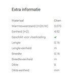 Tisa-Line Eiken Mozaiek A-klasse ondervloer 4,92m2 per pak