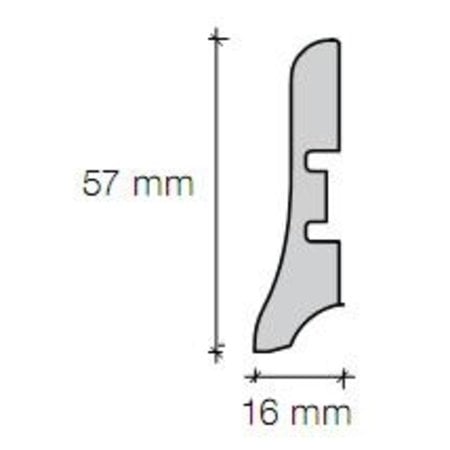 Sfeerplinten Flat MDF Profile Skirting