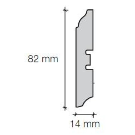 Sfeerplinten MDF Skirting Bead Profile [Film]