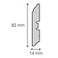 Sfeerplinten MDF Skirting Bead Profile [Film]