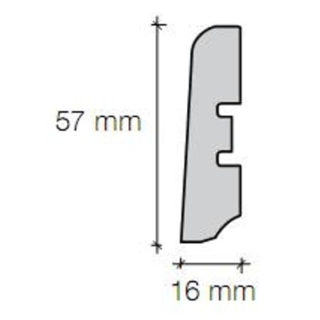 Sfeerplinten MDF Vlakke profielplint [Folie]