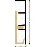 Tisa-Line Straight Aluminum Skirting 60x15