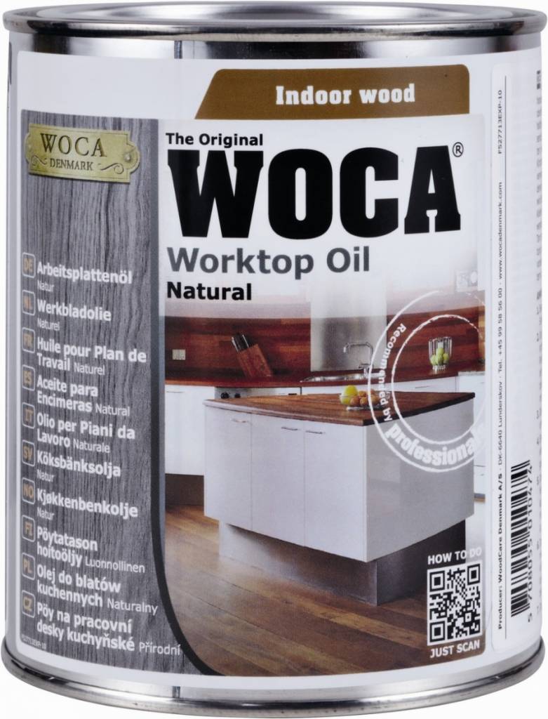 Woca werkbladolie wit