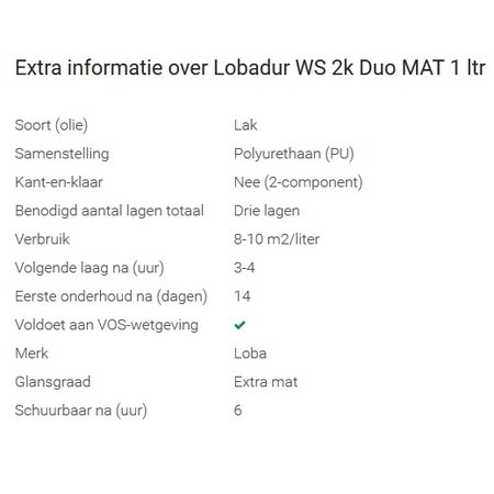 Loba Lobadur WS 2k Duo Extra MAT 5 Liter