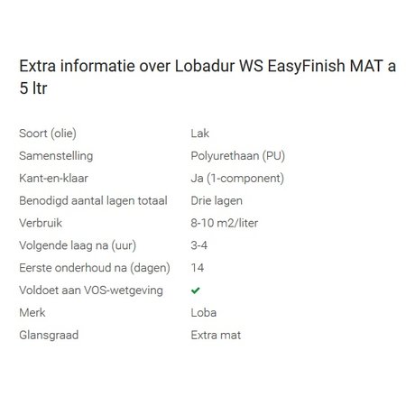 Loba Labadur WS Easyfinish 1k