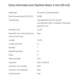 Elastilon Basic 3mm (prijs per rol van 50m2)