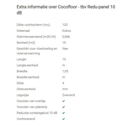 Tisa-Line Cocofloor 10db para laminados y planchas