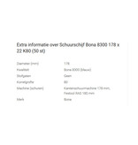 Bona Sanding disc 8300 size 178x22mm (choose your grain)