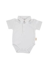 PETIT OH! White Polo Collar Bodyvest