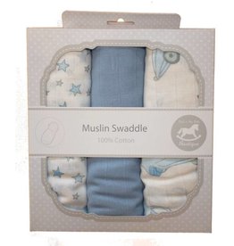 Blue Swaddle Cloths