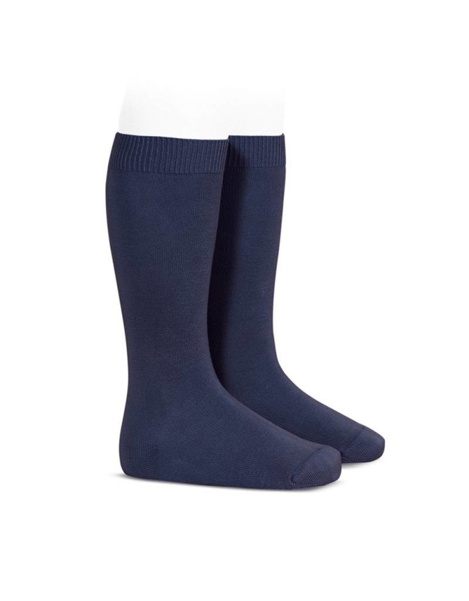 CONDOR Navy Plain Knee High Socks