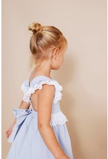 FINA EJERIQUE Pale Blue Open Back Dress