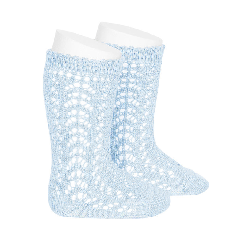 CONDOR Baby Blue Openwork Socks Devoted Touch