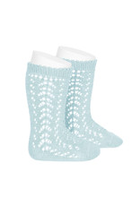 CONDOR Aquamarine Openwork Knee Socks