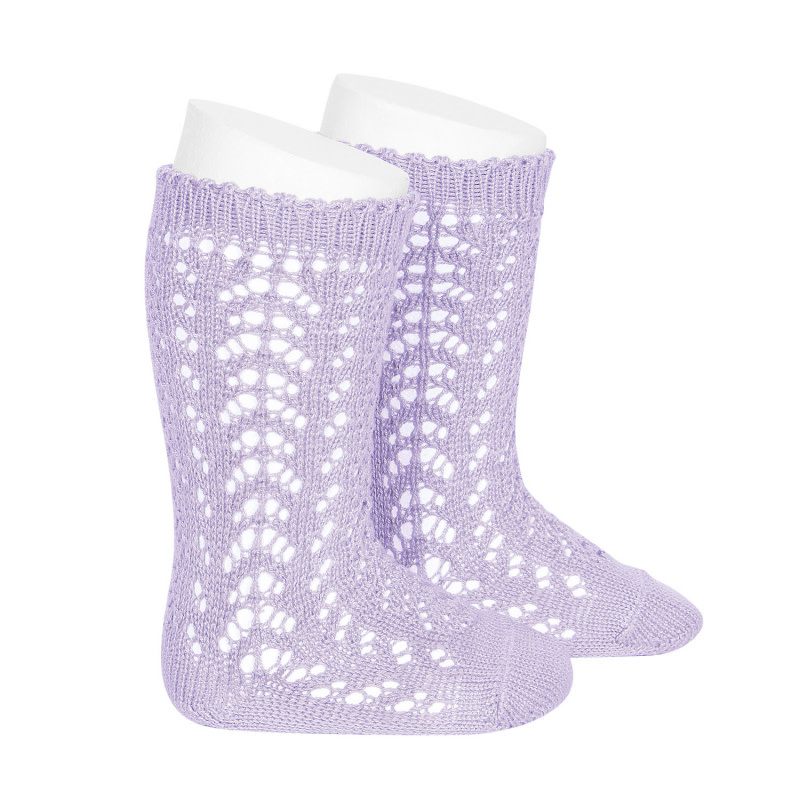 CONDOR Mauve Openwork Socks - Devoted Touch