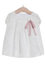 FINA EJERIQUE White Dress with Pink Ribbon