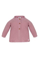 MINHON Old Pink Knitted Long Cardigan