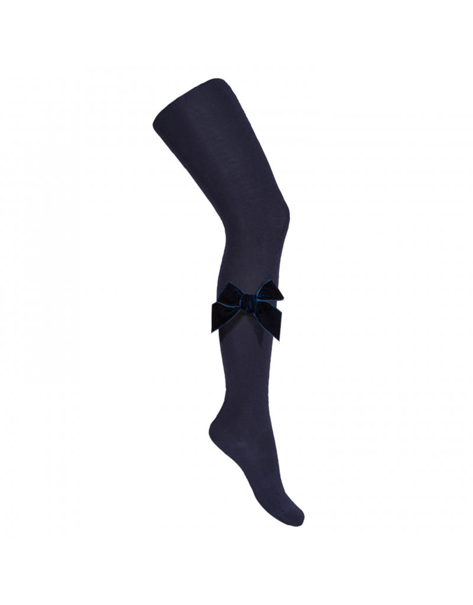 CONDOR Navy Velvet Bow Tights