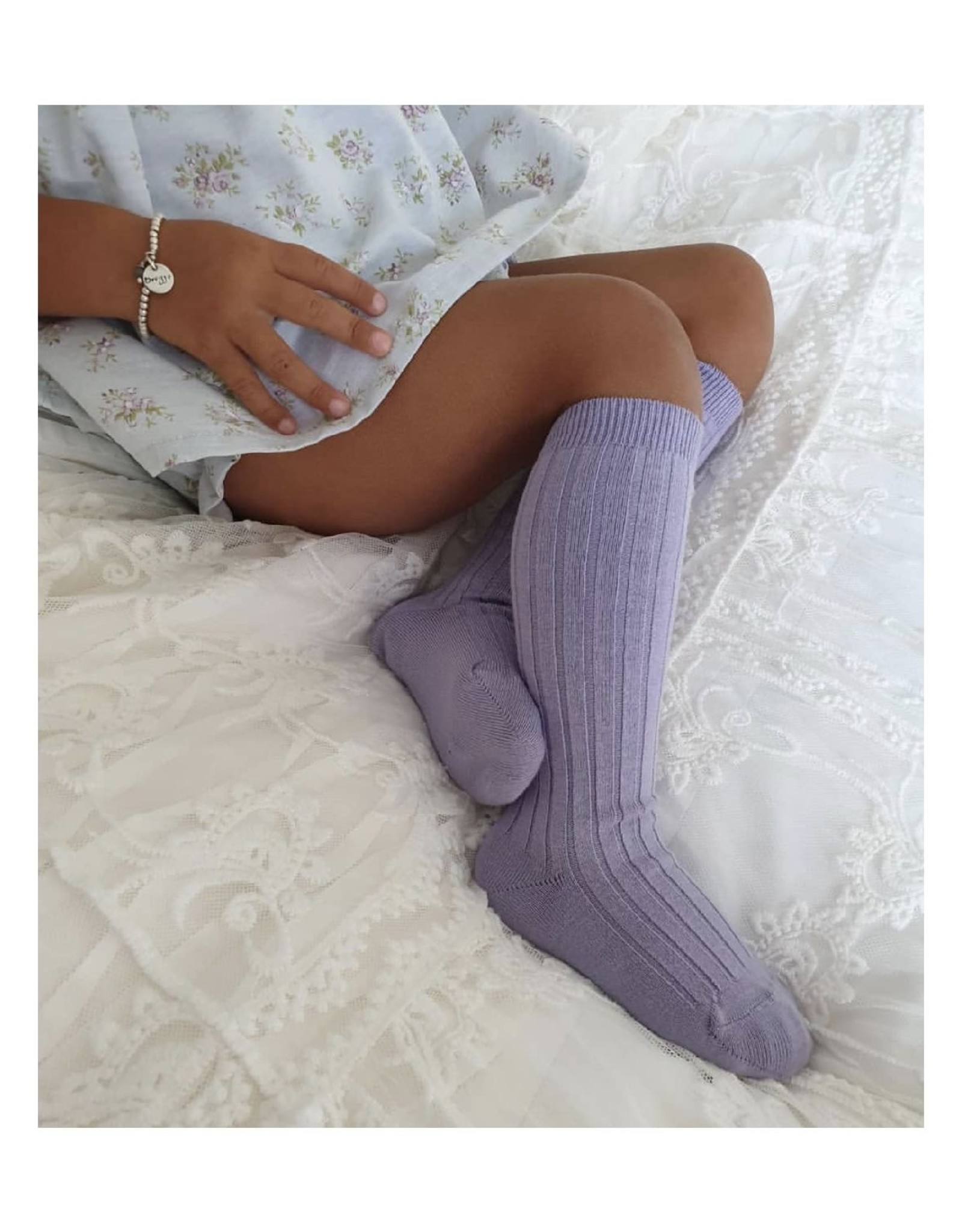 CONDOR Lavender Ribbed Socks - Devoted Touch