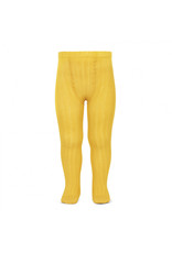 CONDOR Yellow Ribbed Tights