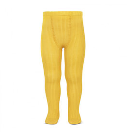 CONDOR Yellow Ribbed Tights