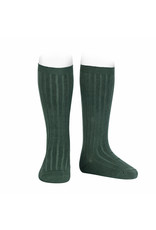 CONDOR Pine Green Ribbed Knee Socks