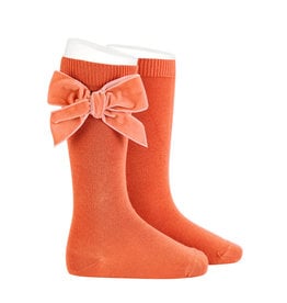 CONDOR Mani Velvet Bow Socks